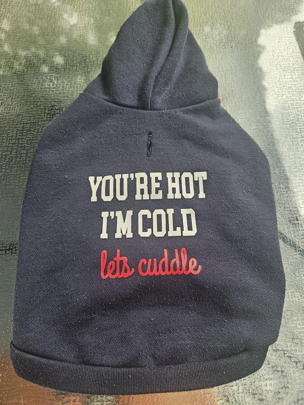Top Paw Navy Dog Hoodie